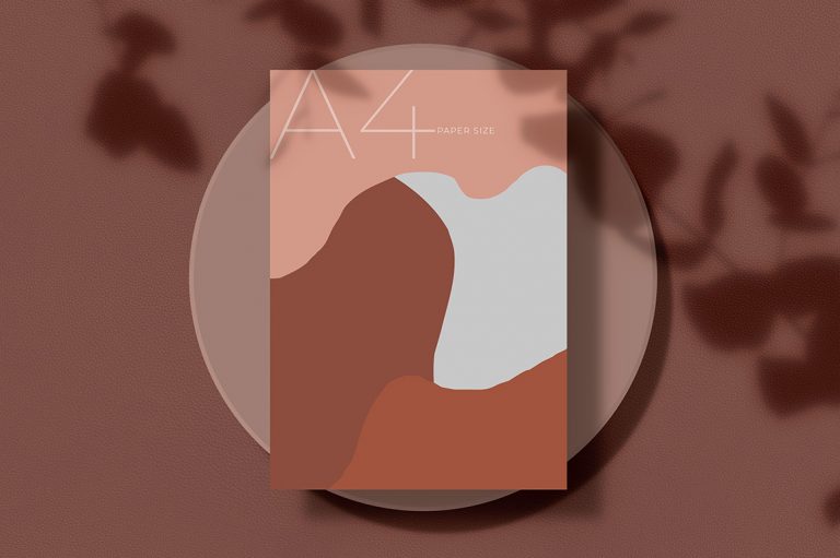 Mockup tờ rơi A4