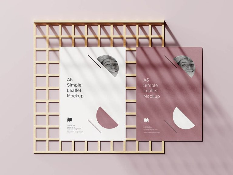 Mockup tờ rơi A5