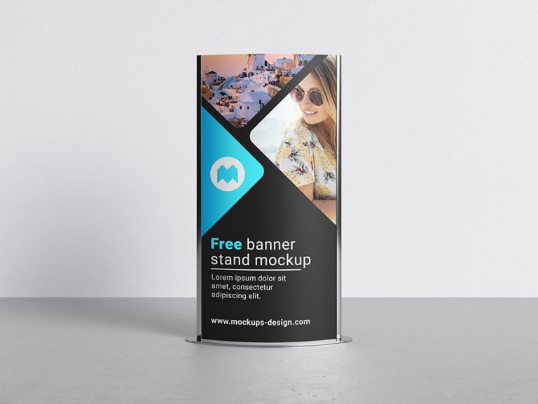 Mockup standee giá đỡ