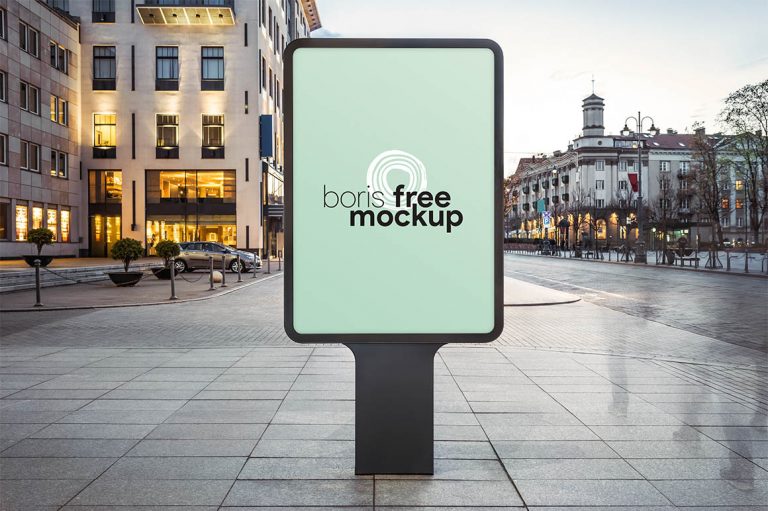 Mockup biển quảng cáo ngoài trời