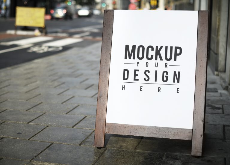 Mockup standee