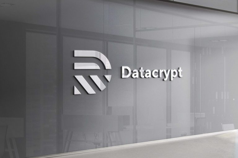 Mockup logo 3D tường văn phòng