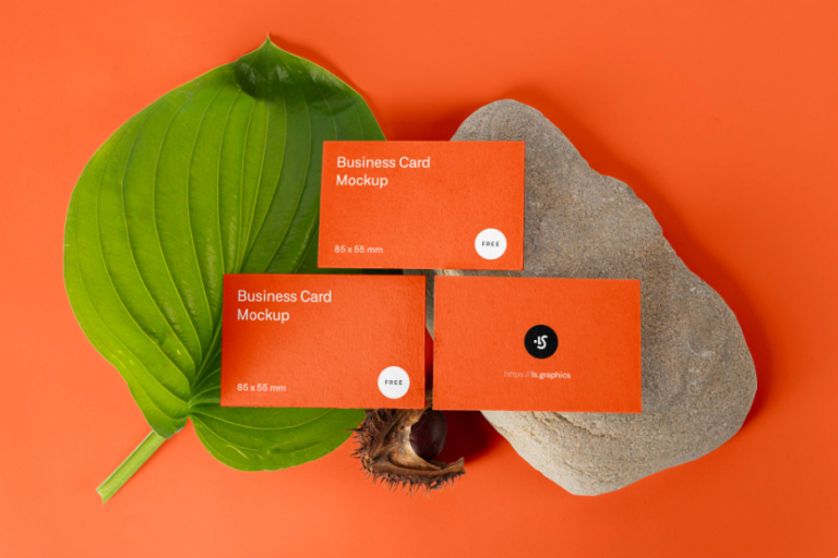 Mockup name card / danh thiếp