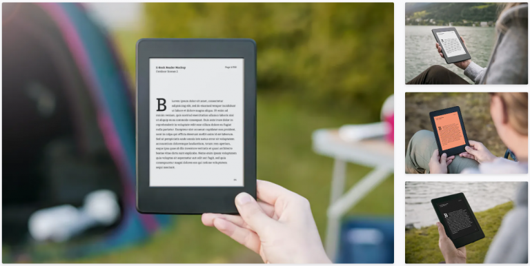 eBook Mockup thực tế