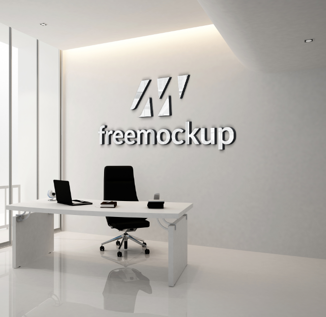 Mockup logo văn phòng