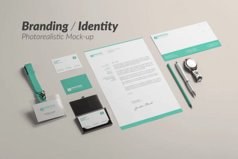 Mockup branding văn phòng