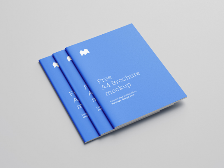 Mockup brochure A4 miễn phí