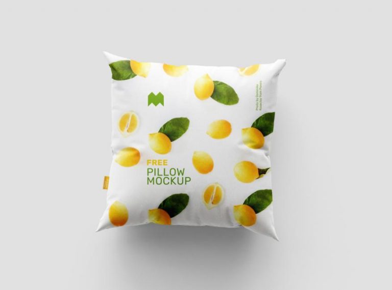 Mockup gối hình vuông