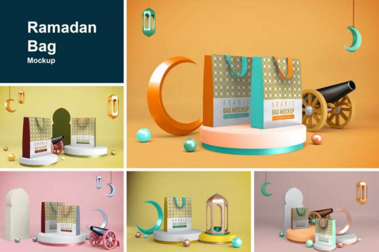 Mockup túi giấy (Ramadan Bag)