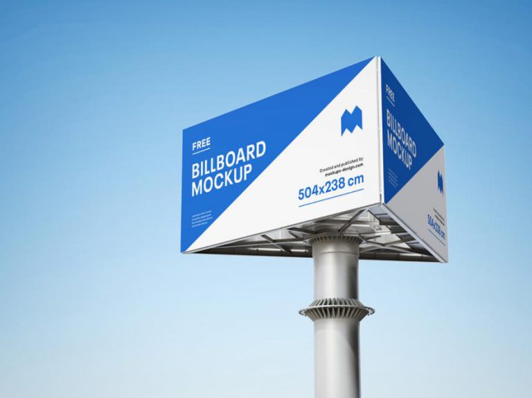 Mockup biển quảng cáo ngoài trời