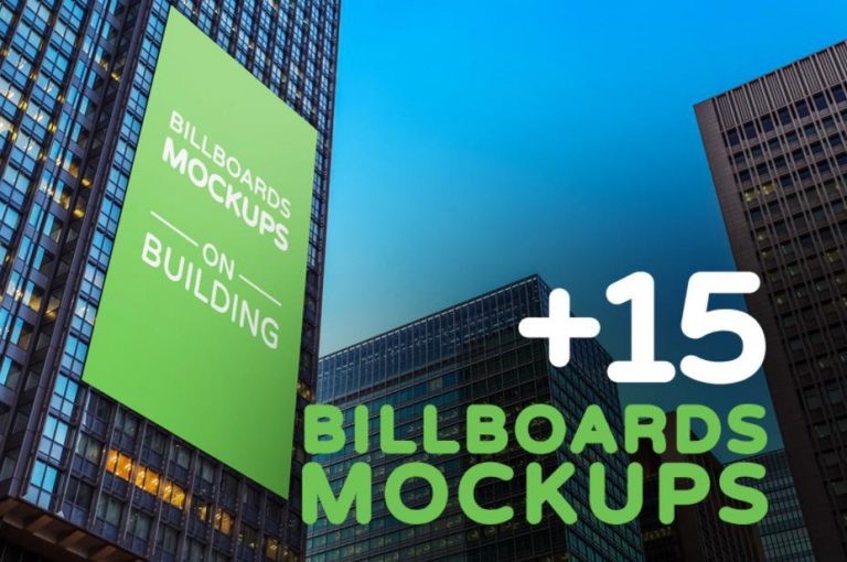 15 mockup biển quảng cáo ngoài trời