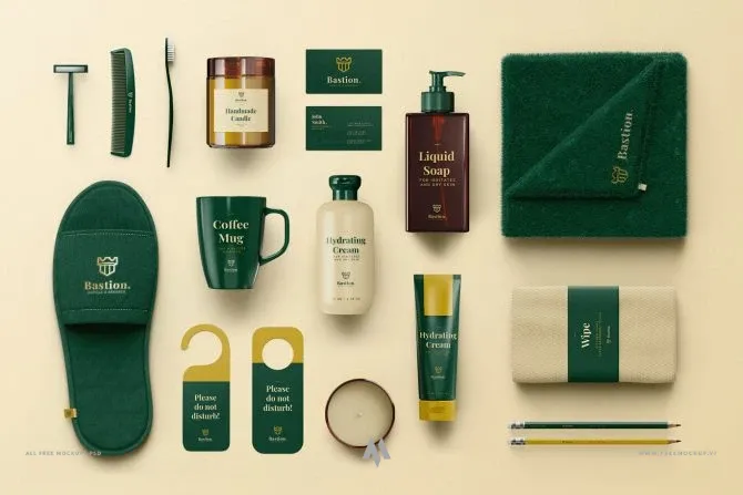Mockup Branding khách sạn