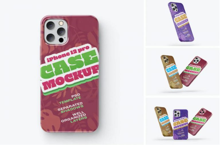Mockup ốp lưng iPhone 12 Pro