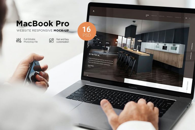 Mockup MacBook Pro Responsive