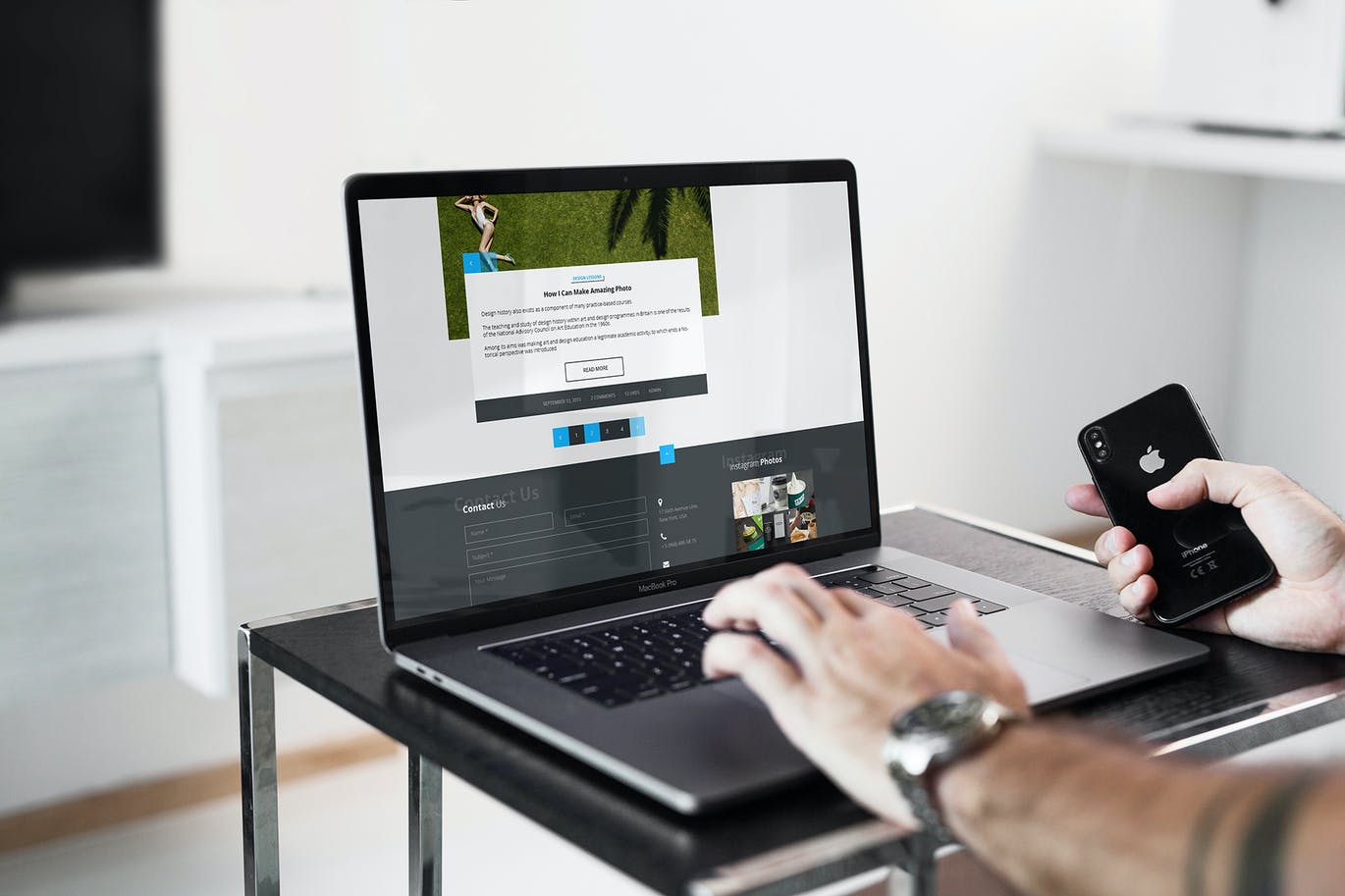 Mockup MacBook Pro Responsive