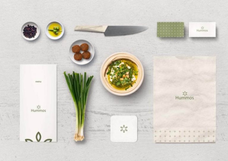 Mockup branding nhà hàng