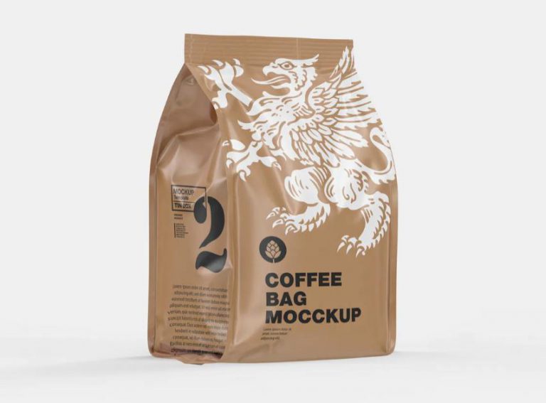 Mockup túi cà coffee Kraft