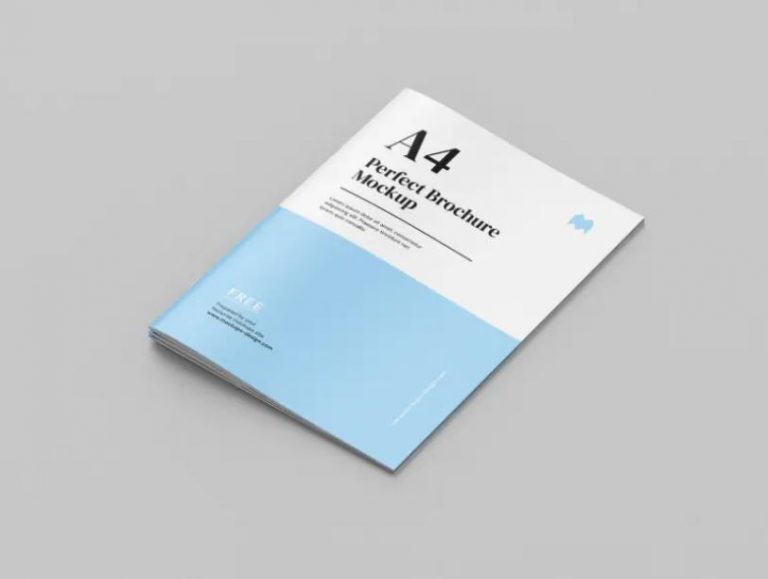 A4 brochure mockup