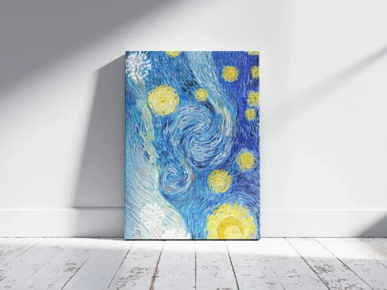 Mockup tranh canvas trong phòng