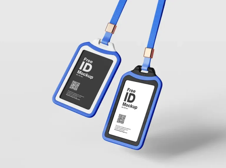Mockup thẻ dây đeo