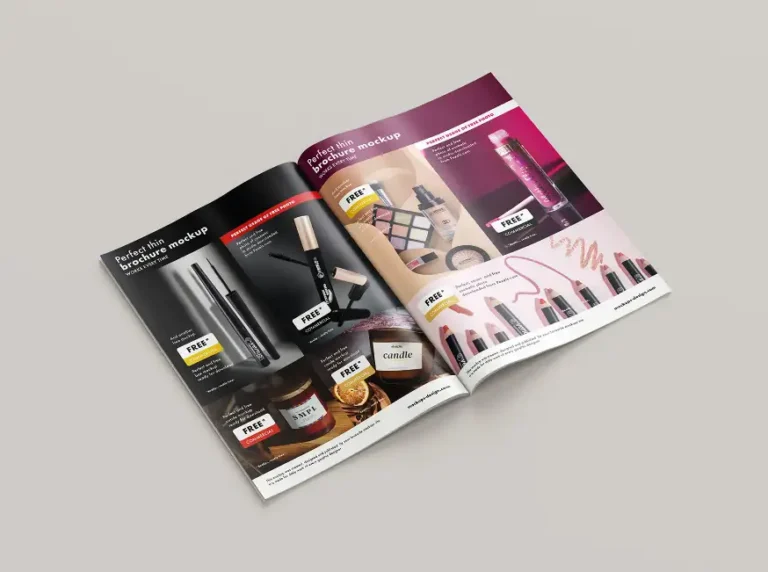 Mockup quyển tạp chí mỏng