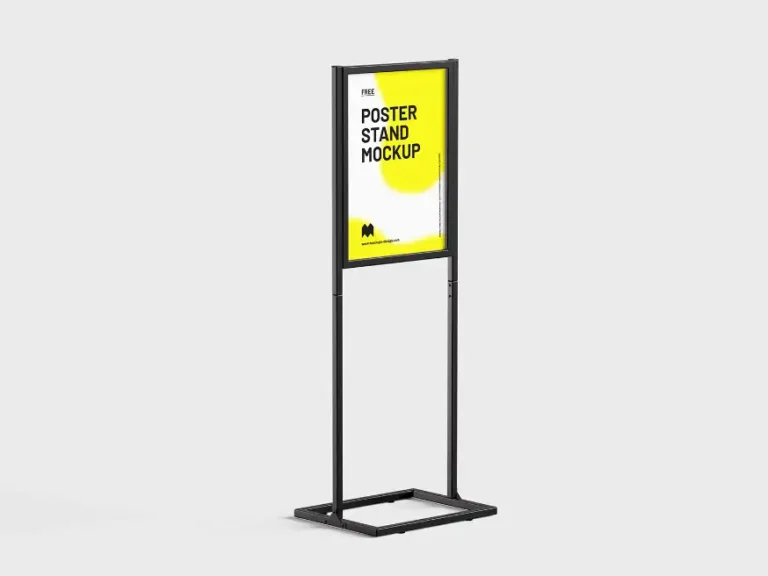 Mockup standee chân sắt