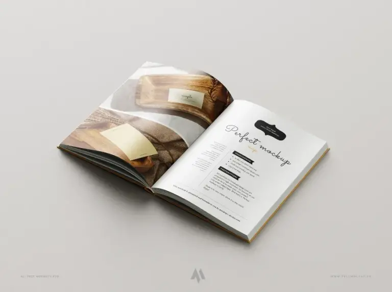 Mockup sách bìa cứng miễn phí