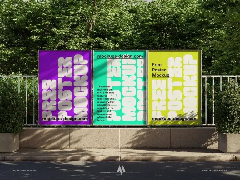 Mockup poster công viên