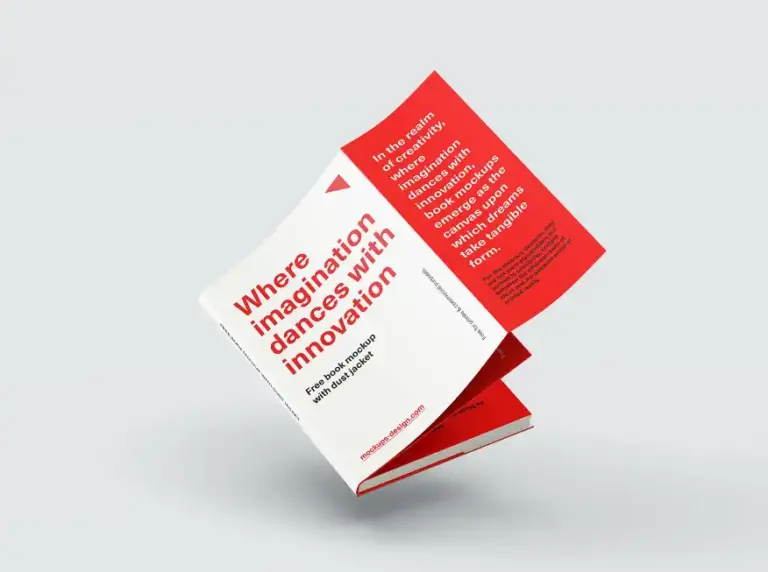 Mockup tờ bọc bìa sách