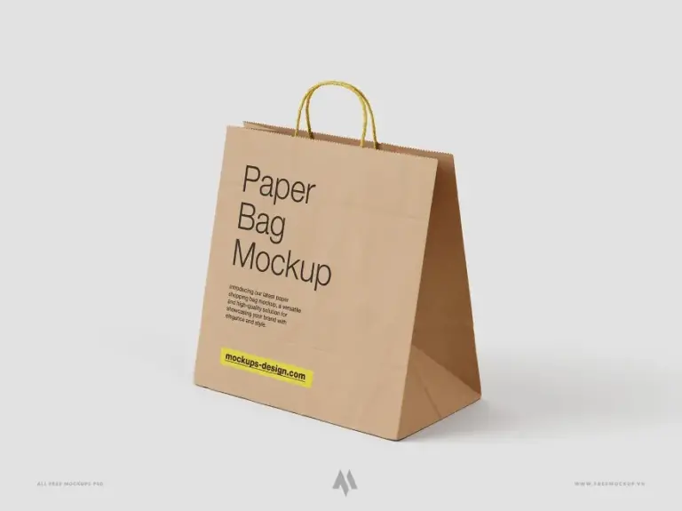 Mockup túi giấy kraft