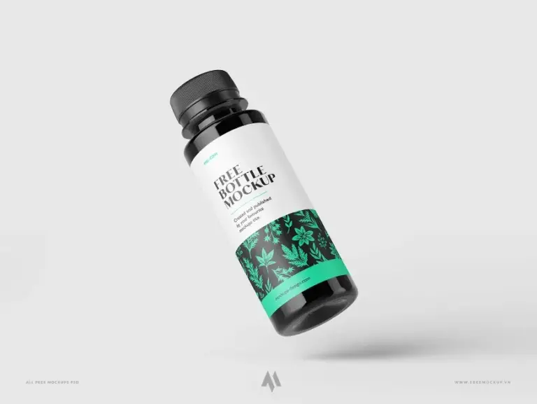 Mockup chai nhựa nhỏ