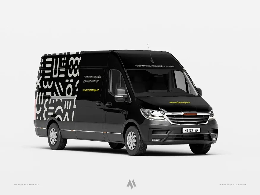 Mockup xe oto van