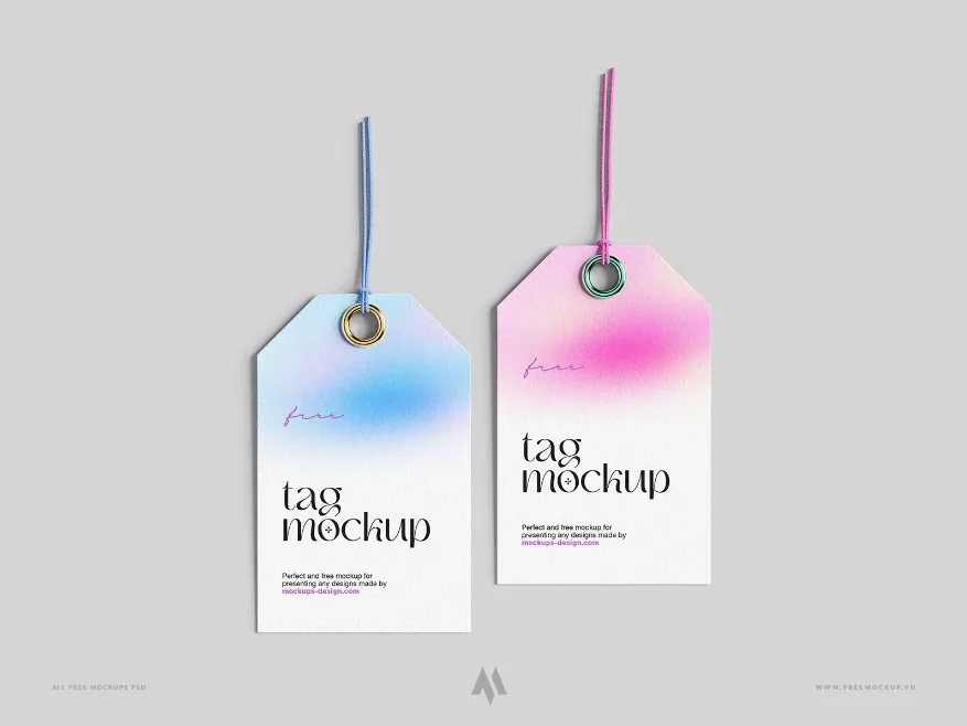 Mockup tag quần áo