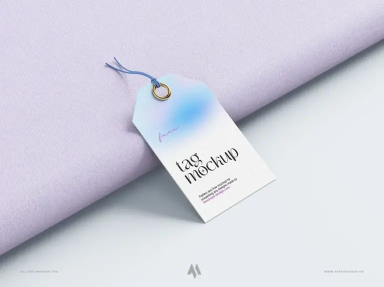 Mockup tag quần áo