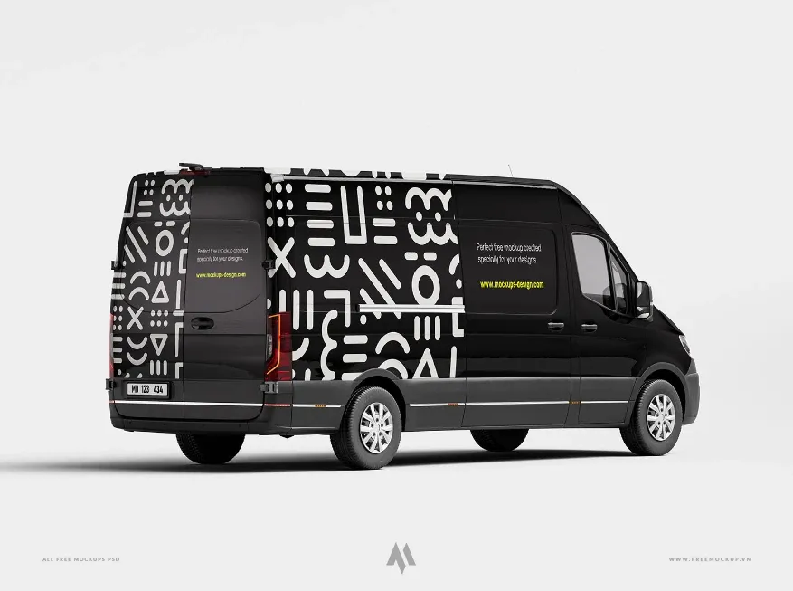 Mockup xe oto van