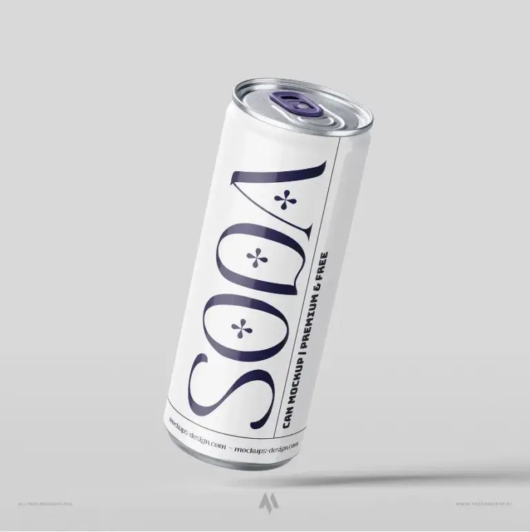 Mockup lon nước ngọt