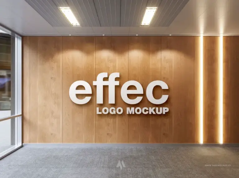 Mockup logo văn phòng