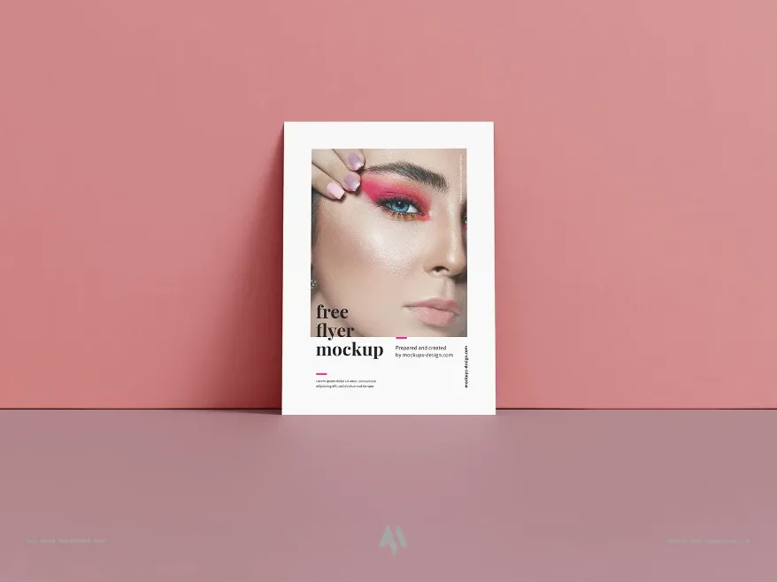 Mockup tờ rơi A6 miễn phí