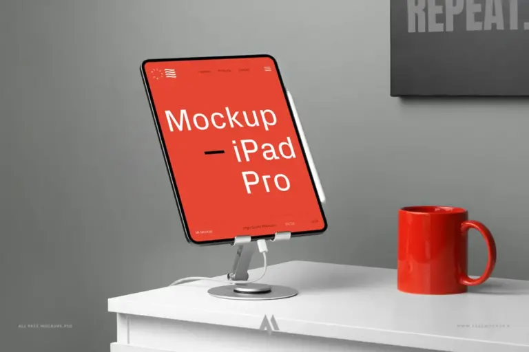 Mockup iPad Pro miễn phí