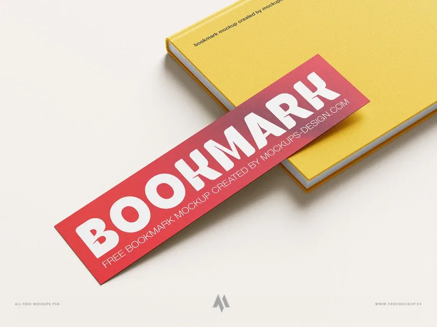 Mockup Bookmark – đánh dấu trang sách