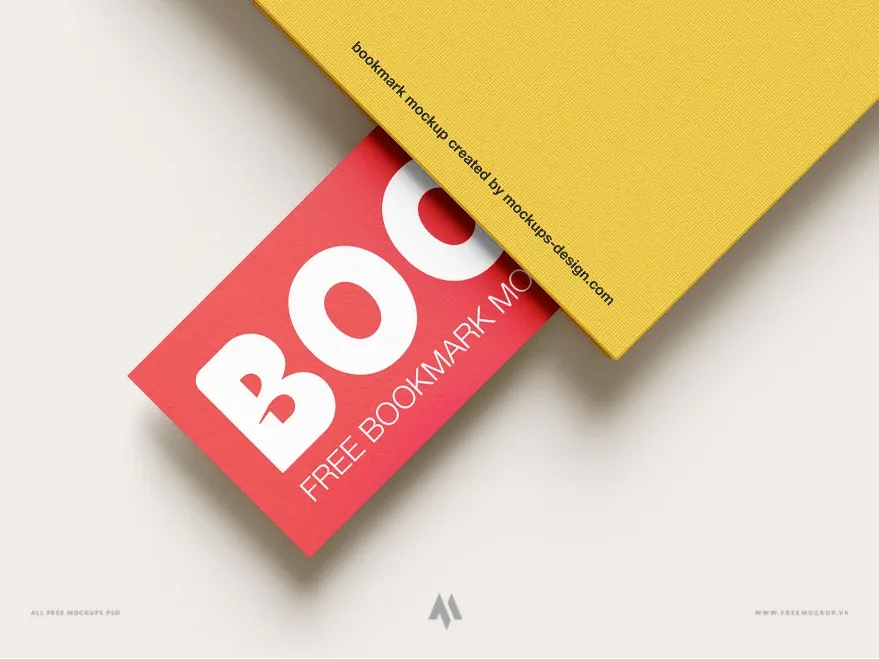 Mockup Bookmark – đánh dấu trang sách