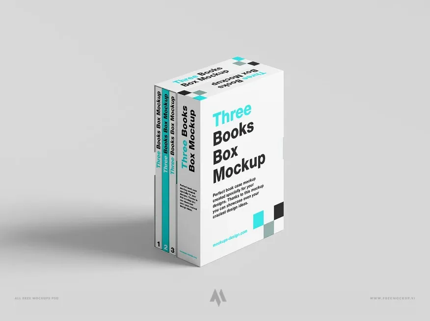 Mockup sách đóng trong hộp