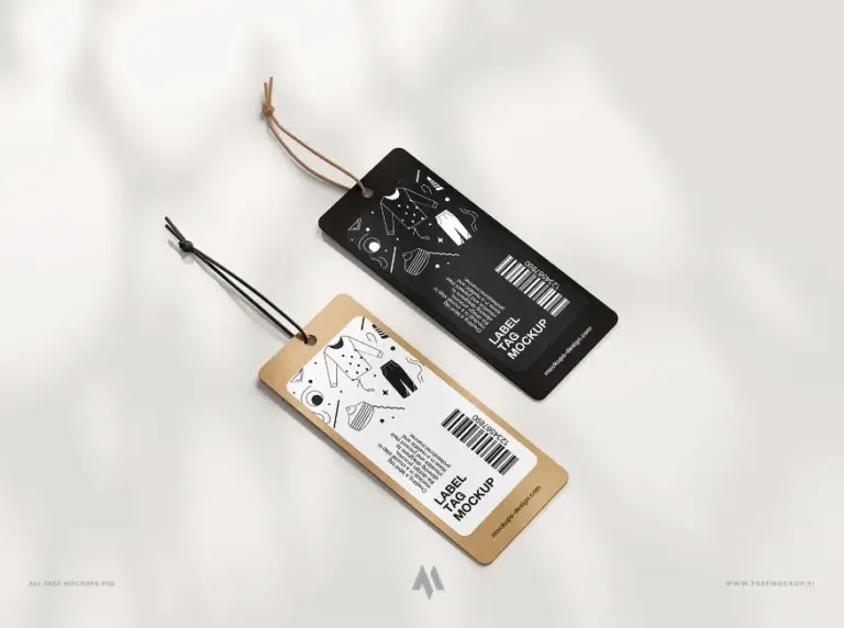 Mockup tag quần áo
