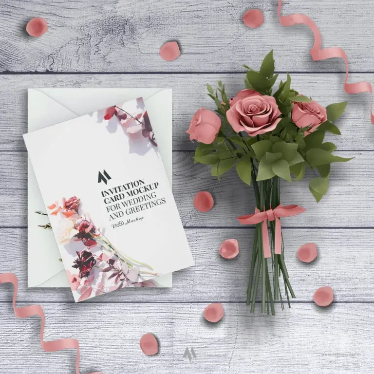 Mockup thiệp chúc mừng