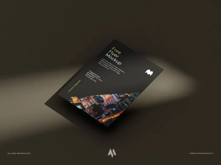 Mockup tờ rơi hai mặt A4