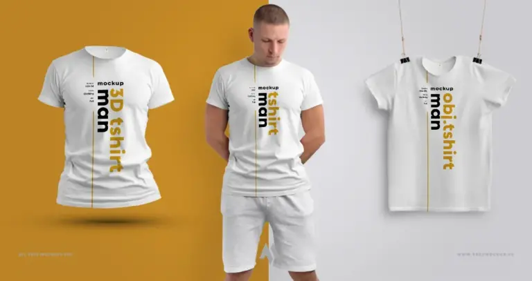 Mockup áo phông nam miễn phí