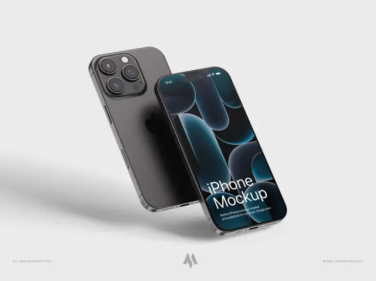 Mockup iphone 16 pro miễn phí