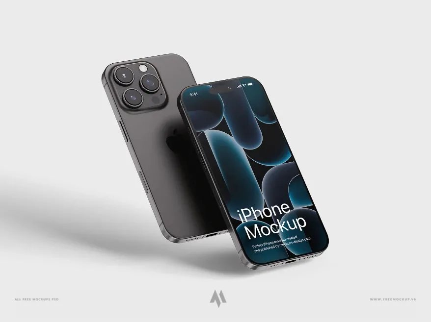 Mockup iphone 16 pro miễn phí