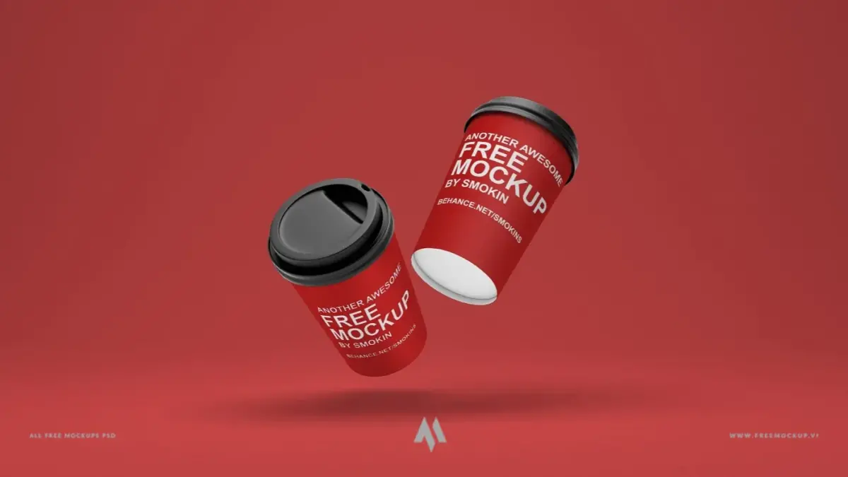 Mockup cốc coffee