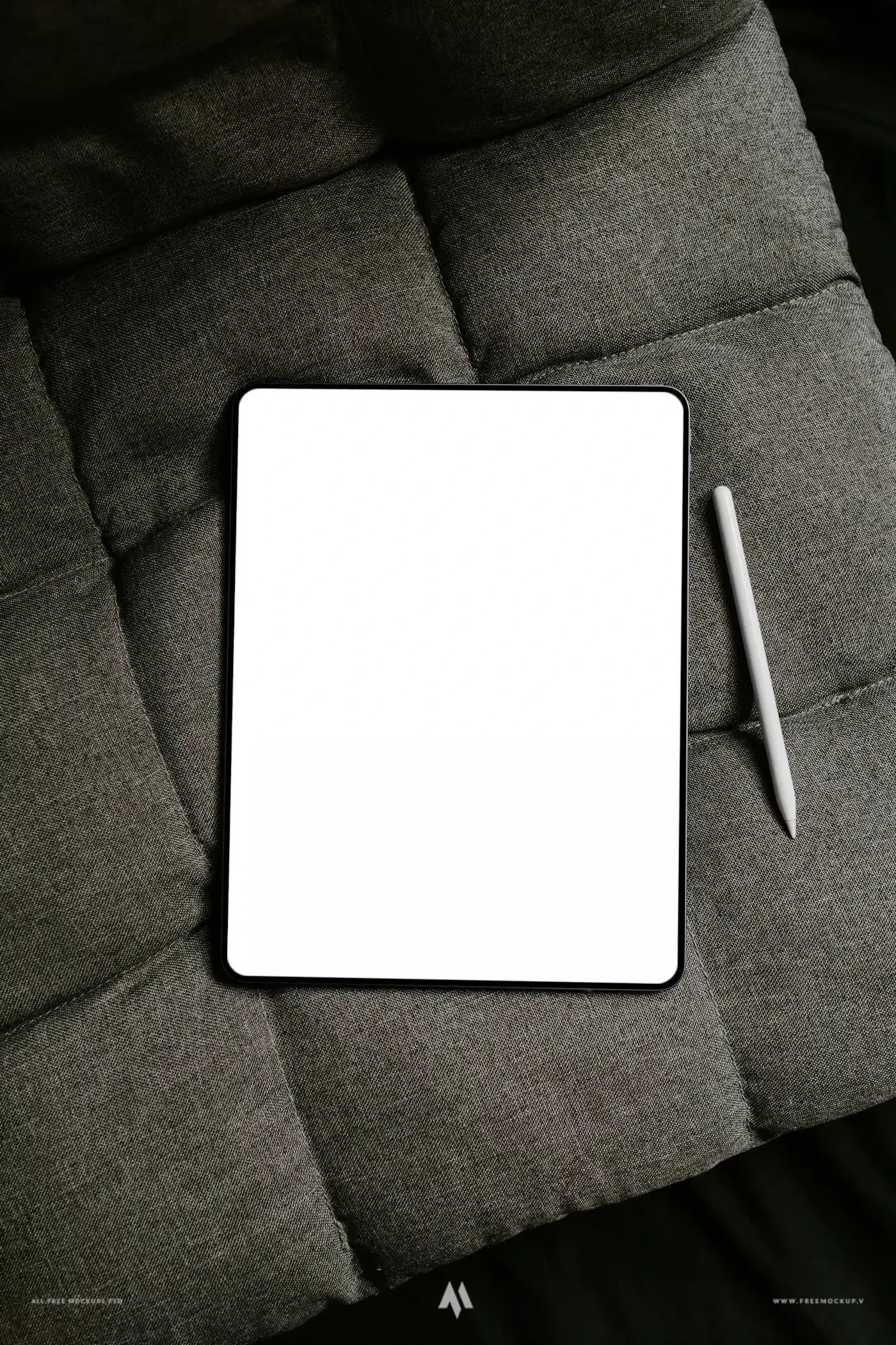 Mockup iPad Pro có bút Pencil